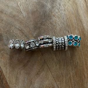 Set of 5 Charm Bracelet Beads